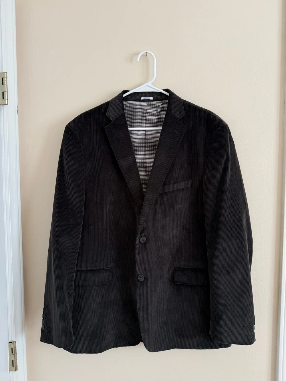 Saddlebred Heritage Corduroy Dark Brown Sport Coat Blazer Jacket 42R